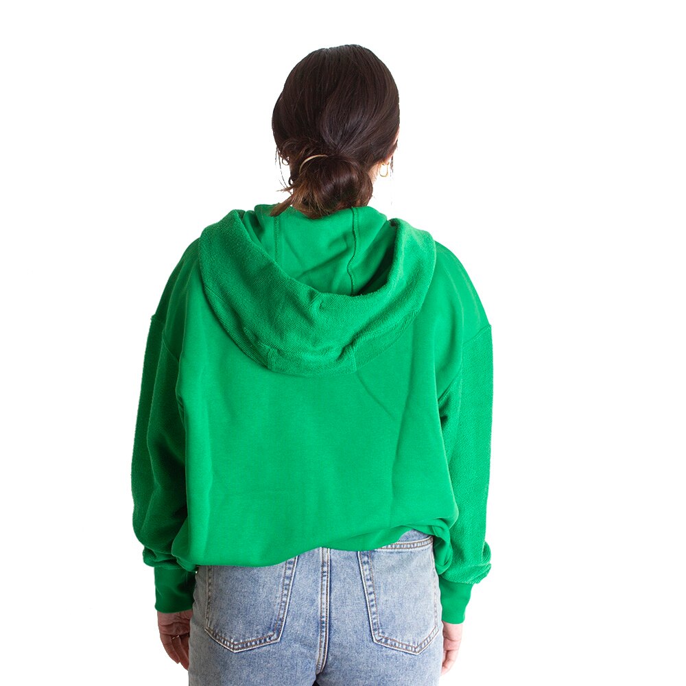 Go Ducks, Nike, Green, Hoodie, Cotton Blend, Women, Cotton Fleece, Oversized, Chain Stitch, Rattan, Full Zip, Sweatshirt, 732875